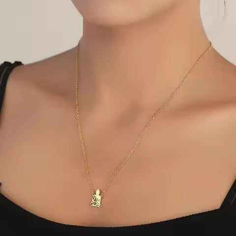 Stainless Steel Meditation Buddha Pendant Necklaced Sincere Buddhism Accessories Guardian Jewelry Gi