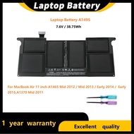 ☪คุณภาพสูง Laptop Battery for MacBook Air A1370 A1465 MD711 A1406 A1495(38.75Wh 5100mAh)