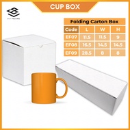 ( Cup Box ) White Cup Box Carton Box Packing Box Packaging Box Kotak Gift Box White Carton Box