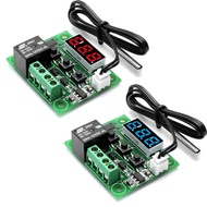 W1209 Lampu biru/merah DC 12V termostat kawalan suhu panas sejuk suis kawalan suhu pengawal suhu ter