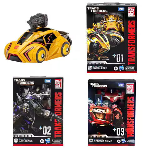 Takara Tomy Hasbro Transformers Toys WFC Series V Class GE-01-02-03 Rollbar Barricade Bumblebee Opti