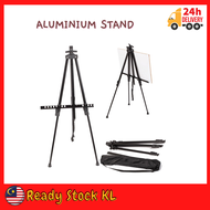 Whiteboard Stand Folding Easel Stand Foldable Aluminium Easel Display Tripod Menu Poster Picture Hol