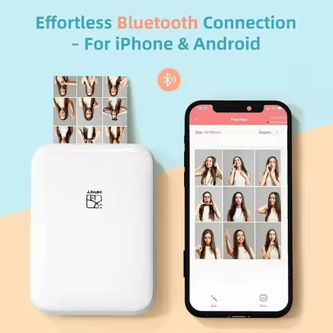HPRT MT53 2x3inch Mini Color Photo Printer Portable Wireless Bluetooth Pocket Printing Thermal Machi