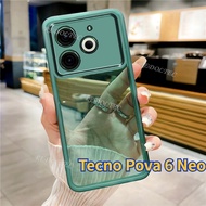 Case Tecno Pova 6 Neo 2024 New Pure Color Thin Transparent Casing Tecno Pova6Neo Pova6 Neo Pova 6NEO