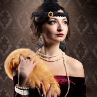 1920s Flapper Costume Accessories Classic Style Costume Accessories Set For Cosplay Party