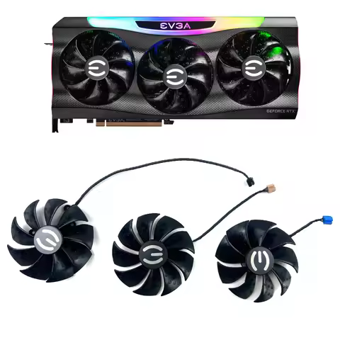 NEW Cooling Fan 88mm 4pin PLD09220S12H For EVGA GeForce RTX 3060 ti 3070 3080 TI 3090 FTW3 XC3 ULTRA