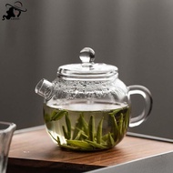 LISHU 150ml/5oz Mini Clear Glass Teapot High Borosilicate For Hot Beverages Teapot For One Person Us
