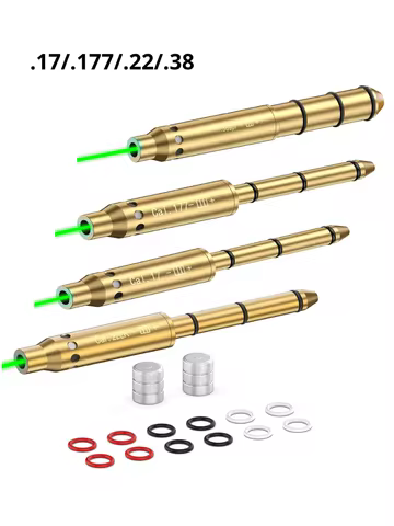 .22lr Laser Bore Boresighter 223 .177 .17 Laser Boresighter 38SPL 45ACP 308 Laser Collimator