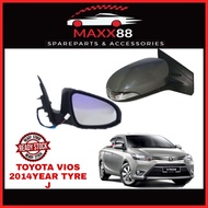 TOYOTA VIOS 2014YEAR TYRE J SIDE MIRROR WITH LAMP AND AUTO FLIP