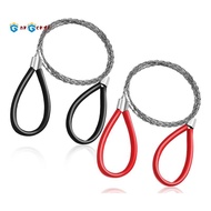 2 Piece PVC Pipe Cable Saw Stainless Steel Wire Saw Hand Pocket String Rope Saw Emergency Survival W