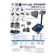 DICKSON DBS-81Z-SUS 150kg & 300kg Series Stainless Steel Pricing Bench Scale -Ready stock