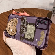 Casing hp for OPPO A74 A95 F19 F19s Case Trend Model Acrylic Airbag Anti Shock-proof Anticrack Trans