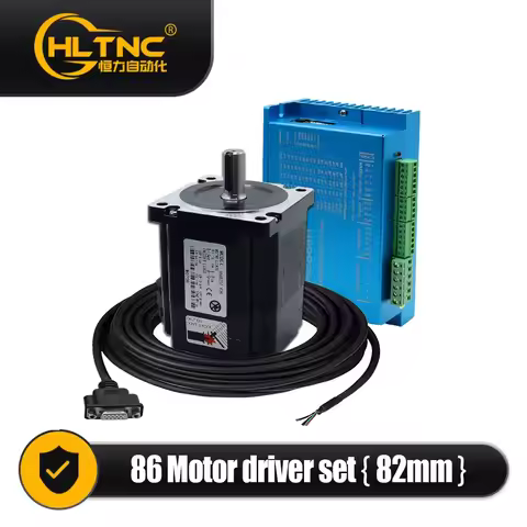 Nema34 Stepper Motor Open Loop or Close Loop 86HS8DC Engines 4.5Nm with Driver DM860H / HBS86H +3M E