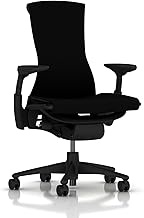 Herman Miller Embody Ergonomic Office Chair | Fully Adjustable Arms and Carpet Casters | Black Rhyth