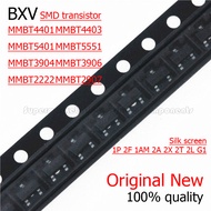 100PCS MMBT2222A MMBT2907A MMBT3904 MMBT3906 MMBT4401 MMBT4403 MMBT5401 5551 Silk screen 1P 2F 1AM 2