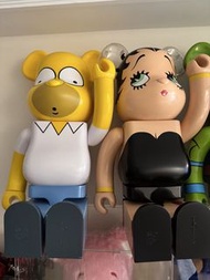 BE@RBRICK Figures 1000%  x 5 - Homer Simpson, Betty Boop, TMNT, Astro Boy