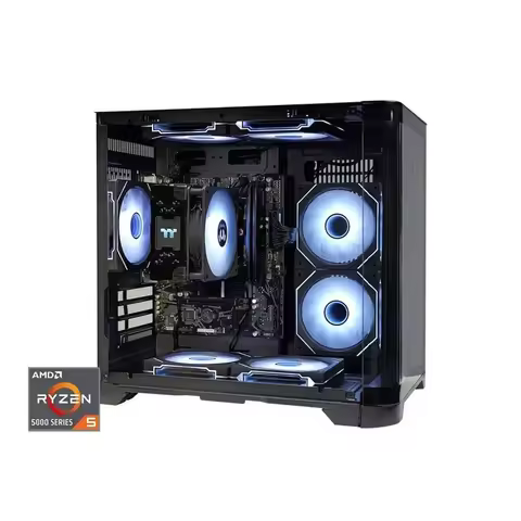 aotesier Gaming pc Desktop AMD Ryzen 5 5600GT 3.9GHz 16GB(8G*2) DDR4 3200 1T NVME SSD ARGB 7 Fans Wi