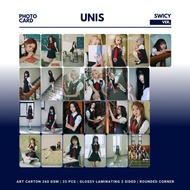 GLOSSY PHOTOCARD UNIS SWICY ROUNDED 25 PCS KPOP UNOFFICIAL ELISIA NANA YOONA GEHLEE KOTOKO SEOWON