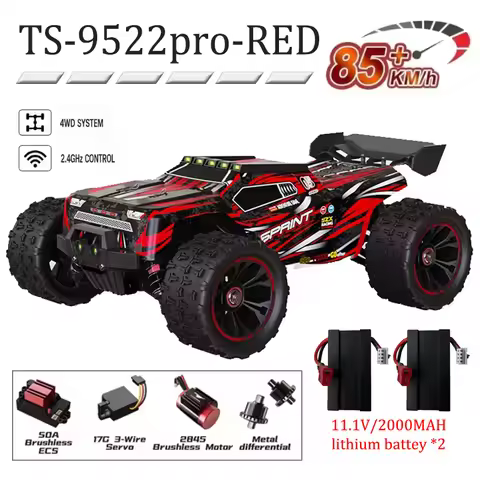 1/16 4WD Brushless RC Truck 85KM/H 3S All Terrain Drift Racing Car Professional Hobby Model VS WLtoy