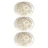 9Pcs Sacred Geomtry Wall Art Set Wooden Wall Art Sacred Geometry Art Sculpture Wall Decorations for