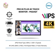 Dell Pro 65 Plus 4K Touch Monitor - P6524QT (3840 x 2160, IPS, 60Hz, 3 xHDMI, DP, USBC)