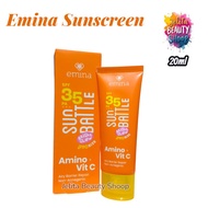 Emina Sun Batlle Bright Glow Sunscreen Emina Small 20ml + Amino Vit C