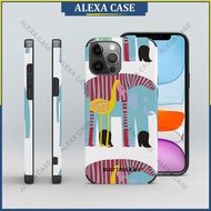 Marimekko Phone Case for iPhone 14 Pro Max / iPhone 13 Pro Max / iPhone 12 Pro Max / iPhone 11 Pro Max / XS Max / iPhone 8 Plus / iPhone 7 plus Anti-fall Lambskin Protective Case Cover CRD7UY