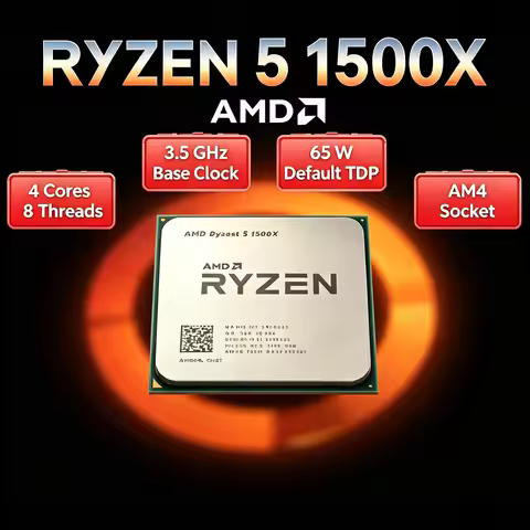 AMD Ryzen 5 1500X 3.7GHz 4 Core 8 Thread Unlocked AM4 Gaming CPU Without Package R5 1500X V30 A1 Max