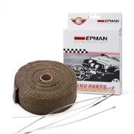 TITANIUM TURBO MANIFOLD HEAT EXHAUST THERMAL WRAP TAPE & STAINLESS TIES 2“X10meter for VW GOLF GTI M