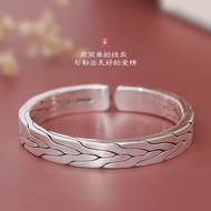Fanlian Original Niche Design Braided Silver Bracelet Sterling Silver 999 Size Can Be Customized Let