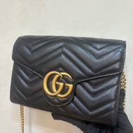 Gucci 黑金多層WOC 金鏈