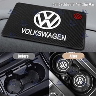 [Ready Stock] Volkswagen VW Car Anti-Skid Mat Water Cup Coaster Dashboard Non Slip Mat For Volkswagen Golf Passat Jetta Touareg Tiguan Polo CC mk6 Scirocco Beetle Vento