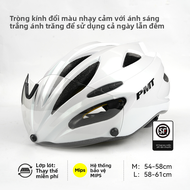 PMT | Mũ Bảo Hiểm Đạp Xe có Kính Chống Sáng Từ Tính
