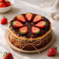 6吋草莓初雪巴斯克乳酪蛋糕