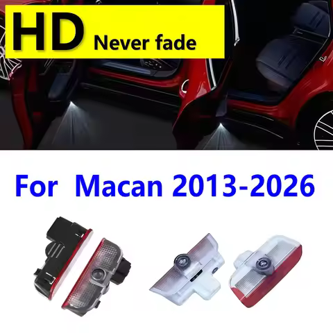 HD 2Pcs For Porsche Macan 95b 95b 1 2 3 GYS S 2013-2026 2024 2025 2023 2020 2019 2018 Led Car Door P