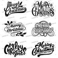 [READY STOCK] Merry Christmas Sticker for 18inch Aqua Bobo Balloon ( Heavy Duty Sticker ) Page 1