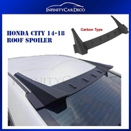 Honda City 2014 - 2019 Roof Spoiler Rear Top Glass Shark Fin Carbon Fiber Spoiler Wing Diffuser