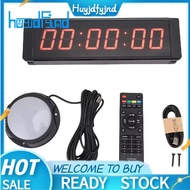 Running Event 1.5 Inch 6 Digit LED Race Timer Red Display Gym Timer 12/24 Hour with Remote Control S