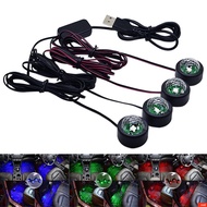 1set USB RGB LED car ambient light Car Interior light Car Roof Star Night Lights Projector Light Int