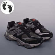 9060 Black Daddy Shoes Suede Thick-Soled Wear-Resistant Casual Shoes Men Women Shoes U9060BLK