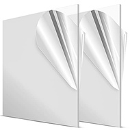 E1[Uesful888]Acrylic Sheets 2 Sheets 1/8 Inch Thick Clear Acrylic Sheet Glass Panel Acrylic Board Cr
