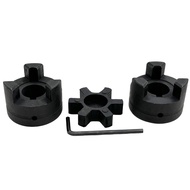 3/4" hingga 3/4" L075 Set Penyambung Fleksibel 3-Keping L-Jaw & Penyambung Getah untuk Pemecah Kayu 
