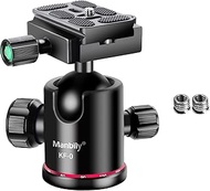 Ball Head Manbily Tripod Head Metal Aluminum Body 360° Panoramic Monopod Head with Extra Arca Swiss 