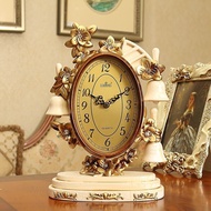 Mute Li Sheng clocks antique European clocks retro decorating ideas living room clock bedside clock