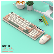 Bộ bàn phím và chuột K-SNAKE KM100/ K1 kết nối bằng dây cổng USB phím giả cơ 101 nút
