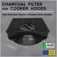 Ariston, Delizia compatible Hood Charcoal Carbon Filter for AH S2FM.1IX, ELISLIM GRIX 60/90