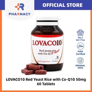 [R Pharmacy] LOVACO10 Red Yeast Rice Extract 1000mg CoQ10 50mg Health Supplement 60 Tablets