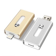 USB Flash Drive 16GB 32GB 64GB For iPhone 7 7 Plus 6 5 5S Lightning to Metal Pen Drive U Disk for iO