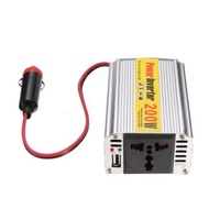 ตัวแปลงไฟรถเป็นไฟบ้าน Power Inverter 12v DC to AC 220V 50Hz Auto Inverter 200W