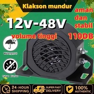110DB 12v-48v Reverse Horn Black Reverse Sound Waterproof Reverse Sound Black Color